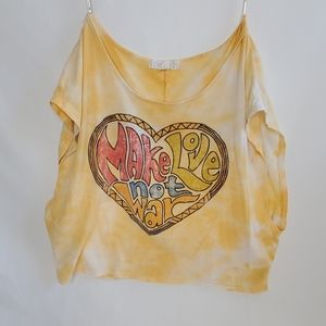 Forever 21 Make Love Not War Loose Tee